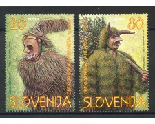 1997 - SLOVENIA - FOLCLORE MASCHERE 2v. - NUOVI - LOTTO/33921
