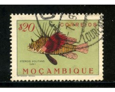 1951 - MOZAMBICO - 20c. PESCI - USATO - LOTTO/29039 1951 - MOZAMBICO - 20c. PESCI - USATO - LOTTO/29039