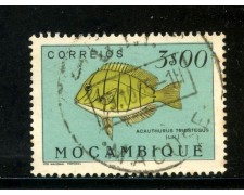 1951 - MOZAMBICO - 3 e. PESCI - USATO - LOTTO/29049 1951 - MOZAMBICO - 3 e. PESCI - USATO - LOTTO/29049