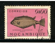 1951 - MOZAMBICO - 9 e. PESCI - USATO - LOTTO/29054 1951 - MOZAMBICO - 9 e. PESCI - USATO - LOTTO/29054