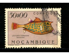1951 - MOZAMBICO - 50 e. PESCI - USATO - LOTTO/29059 1951 - MOZAMBICO - 50 e. PESCI - USATO - LOTTO/29059