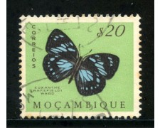 1953 - MOZAMBICO - 20c. FARFALLE - USATO - LOTTO/29062U 1953 - MOZAMBICO - 20c. FARFALLE - USATO - LOTTO/29062U