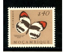 1953 - MOZAMBICO - 40c. FARFALLE - LING. - LOTTO/29064 1953 - MOZAMBICO - 40c. FARFALLE - LING. - LOTTO/29064