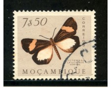 1953 - MOZAMBICO - 7,5 e. FARFALLE - USATO - LOTTO/29077 1953 - MOZAMBICO - 7,5 e. FARFALLE - USATO - LOTTO/29077