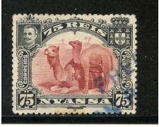 1901 - NYASSA ( MOZAMBICO) - 75r. CARMINIO - DROMEDARIO - USATO - LOTTO/29119 1901 - NYASSA ( MOZAMBICO) - 75r. CARMINIO - DROMEDARIO - USATO - LOTTO/29119