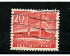 1953/54 - BERLINO - 20p. STADIO OLIMPICO - USATO - LOTTO/29214