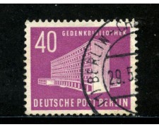 1953/54 - BERLINO - 40p. GRUNEWALD - USATO - LOTTO/29216