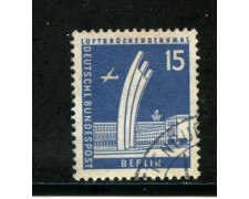 1956/63 - BERLINO - 15p. PONTE AEREO - USATO - LOTTO/29225
