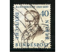 1957/59 - BERLINO - 40p. HUMBOLDT - USATO - LOTTO/29235