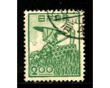 1948/49 - GIAPPONE - 2y. VERDE LAVORO - LOTTO/29759