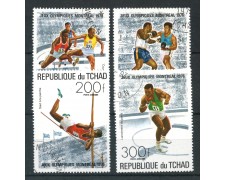 1976 - TCHAD - OLIMPIADI DI MONTREAL 4v. - USATI - LOTTO/29990