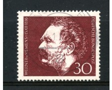 1966 - GERMANIA FEDERALE - WERNER VON SIEMENS - USATO - LOTTO/30931U