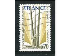 1975 - FRANCIA - 70c. SERVIZIO DI SMINAMENTO - USATO - LOTTO/30073U