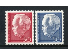 1967 - GERMANIA FEDERALE - PRESIDENTE LUBKE 2v. - NUOVI . LOTTO/30937