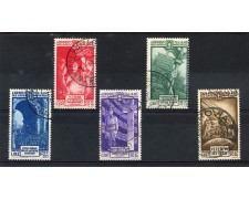 1935 - REGNO - PRO MILIZIA 4° - SERIE COMPLETA 5v. - USATI - LOTTO/11390 1935 - REGNO - PRO MILIZIA 4° - SERIE COMPLETA 5v. - USATI - LOTTO/11390