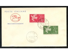 1961 - REPUBBLICA - EUROPA 2v. - BUSTA FDC - LOTTO/31911