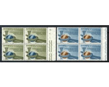 1963 - LOTTO/6417Q - REPUBBLICA - CONFERENZA TURISMO 2v. - QUARTINE NUOVI 1963 - LOTTO/6417Q - REPUBBLICA - CONFERENZA TURISMO 2v. - QUARTINE NUOVI