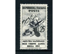1952 - REPUBBLICA - TRUPPE ALPINE - NUOVO - LOTTO/30419 1952 - REPUBBLICA - TRUPPE ALPINE - NUOVO - LOTTO/30419