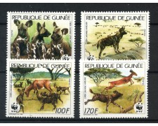 1987 - GUINEA REPUBBLICA - CANI SELVATICI AFRICANI 4v. - NUOVI - LOTTO/20029 1987 - GUINEA REPUBBLICA - CANI SELVATICI AFRICANI 4v. - NUOVI - LOTTO/20029