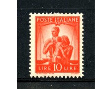 1945 - REPUBBLICA - 10 LIRE ARANCIO DEMOCRATICA - NUOVO - LOTTO/30252 1945 - REPUBBLICA - 10 LIRE ARANCIO DEMOCRATICA - NUOVO - LOTTO/30252