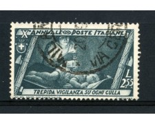 1932 - REGNO - 2,55 LIRE MARCIA SU ROMA - USATO - LOTTO/12420