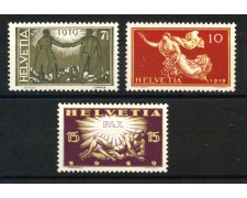 1919 - SVIZZERA - COMMEMORATIVI DELLA PACE 3v. NUOVI - LOTTO/34011 1919 - SVIZZERA - COMMEMORATIVI DELLA PACE 3v. NUOVI - LOTTO/34011