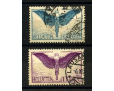 1924 - SVIZZERA - 65 cent. /1 Fr. POSTA AEREA CARTA ORDINARIA - USATI - LOTTO/34017 1924 - SVIZZERA - 65 cent. /1 Fr. POSTA AEREA CARTA ORDINARIA - USATI - LOTTO/34017