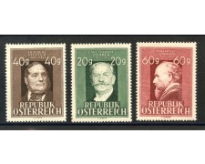 1948 - AUSTRIA - ANNIVERSARI 3 v. NUOVI - LOTTO/34064 1948 - AUSTRIA - ANNIVERSARI 3 v. NUOVI - LOTTO/34064