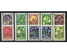 1948 - AUSTRIA - FLORA ALPINA 10 v. NUOVI - LOTTO/34065 1948 - AUSTRIA - FLORA ALPINA 10 v. NUOVI - LOTTO/34065