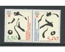 2002 - CROAZIA - MONDIALI DI CALCIO 2v. - NUOVI - LOTTO/32929