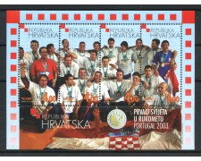2003 - CROAZIA - NAZIONALE DI PALLAMANO - FOGLIETTO NUOVO - LOTTO/32945