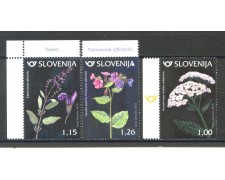 2018 - SLOVENIA - PIANTE OFFICINALI 3v. - NUOVI - LOTTO/34692