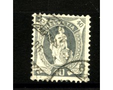 1904 - SVIZZERA - LOTTO/40636 - 40 Cent. GRIGIO - USATO