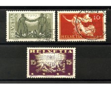 1919 - SVIZZERA - LOTTO/40652 - PACE 3v. - USATI 1919 - SVIZZERA - LOTTO/40652 - PACE 3v. - USATI