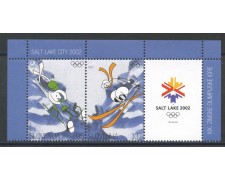 2002 - SLOVENIA - OLIMPIADI  SAL LAKE CITY  2v. - NUOVI - LOTTO/34164