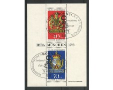 1973 - GERMANIA - ESPOSIZIONE FILATELICA IBRA 73 - FOGLIETTO USATO FDC - LOTTO/31035F 1973 - GERMANIA - ESPOSIZIONE FILATELICA IBRA 73 - FOGLIETTO USATO FDC - LOTTO/31035F