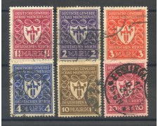 1922 - GERMANIA REICH - LOTTO/39335 - EXPO DI MONACO 6v. - USATI 1922 - GERMANIA REICH - LOTTO/39335 - EXPO DI MONACO 6v. - USATI