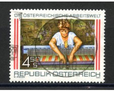1991 - AUSTRIA - MONDO DEL LAVORO - USATO - LOTTO/39627