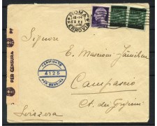 1946 - LUOGOTENENZA - LOTTO/42222 - BUSTA PER LA SVIZZERA VERIFICATA PER CENSURA 1946 - LUOGOTENENZA - LOTTO/42222 - BUSTA PER LA SVIZZERA VERIFICATA PER CENSURA