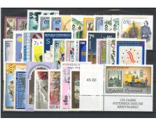1998 - AUSTRIA - LOTTO/43686 - ANNATA COMPLETA 32 v. NUOVI