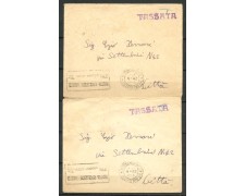 1933 - REGNO - LOTTO/48041 - INSIEME DI DUE BUSTE TASSATE CON 50 CENTESIMI 1933 - REGNO - LOTTO/48041 - INSIEME DI DUE BUSTE TASSATE CON 50 CENTESIMI