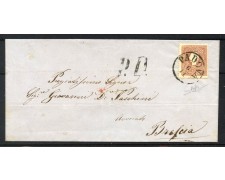 1862 - LOMBARDO VENETO - LOTTO/40579 - 10 SOLDI BRUNO CHIARO - BUSTA DA  PADOVA