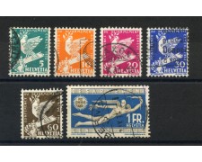 1932 - SVIZZERA - LOTTO/39348 - DISARMO 6v. - USATI