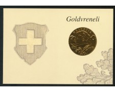 2013 - SVIZZERA - LOTTO/37834U - GOLDVRENELI ORO - FOGLIETTO - USATO FDC - FOLDER