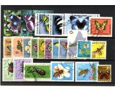 TEMATICA INSETTI - LOTTO/42945 - INSIEME DI 23 FRANCOBOLLI DIFFERENTI USATI TEMATICA INSETTI - LOTTO/42945 - INSIEME DI 23 FRANCOBOLLI DIFFERENTI USATI