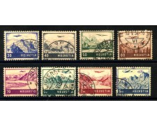 1941 - LOTTO/39367 - SVIZZERA - POSTA AEREA 8v. - USATI 1941 - LOTTO/39367 - SVIZZERA - POSTA AEREA 8v. - USATI