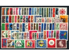 1964/1966 - GERMANIA FEDERALE - LOTTO/43190 - COLLEZIONE DI 95 FRANCOBOLLI USATI DIFFERENTI 1964/1966 - GERMANIA FEDERALE - LOTTO/43190 - COLLEZIONE DI 95 FRANCOBOLLI USATI DIFFERENTI