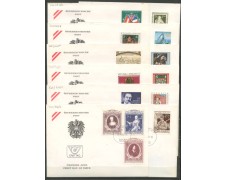 1980 - AUSTRIA - LOTTO/39667 - 30 BUSTE PRIMO GIORNO DI EMISSIONE