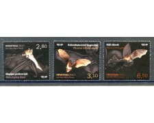 2017 - CROAZIA - PIPISTRELLI  3v. - NUOVI - LOTTO/33284