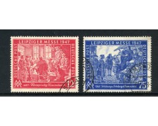 1947 - GERMANIA OCCUPAZIONI - LOTTO/42964 - FIERA DI LIPSIA 2v. - USATI